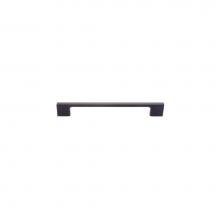 JVJ Hardware 78914 - Santorini Collection Matte Black Finish 160 mm c/c ( mm OA) Thin Profile Contemporary Pull, Compos