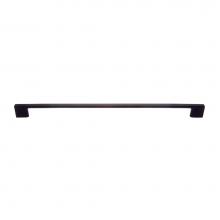 JVJ Hardware 79214 - Santorini Collection Matte Black Finish 320 mm c/c ( mm OA) Thin Profile Contemporary Pull, Compos