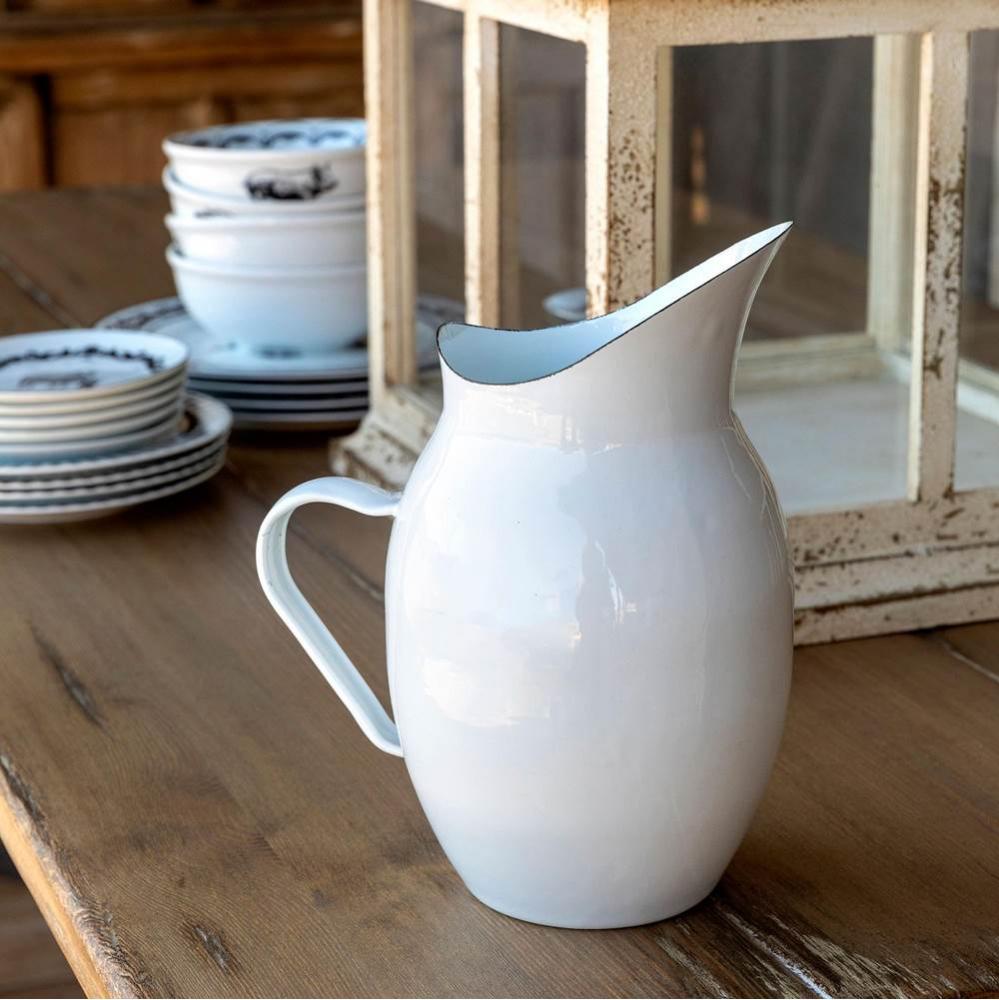 Farmhouse Enamelware Pitcher