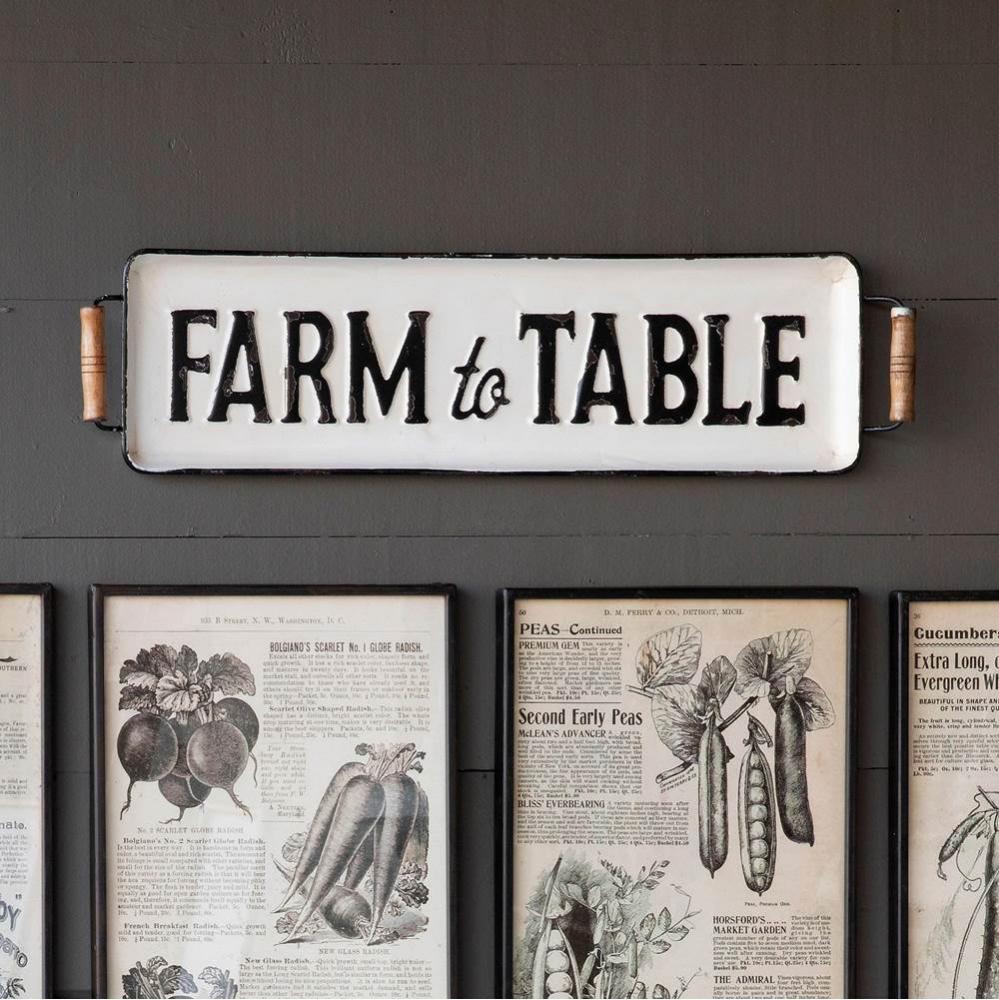 Farm To Table Metal Tray