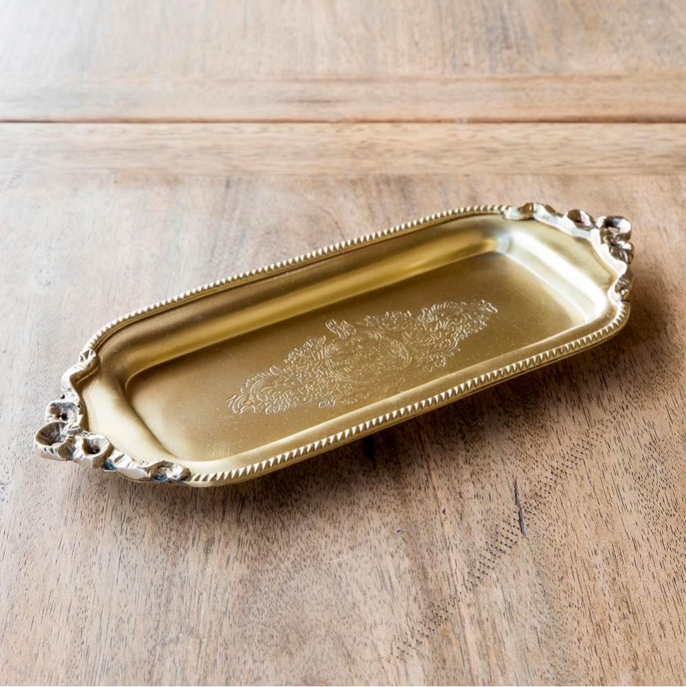 Antique Brass Tip Tray