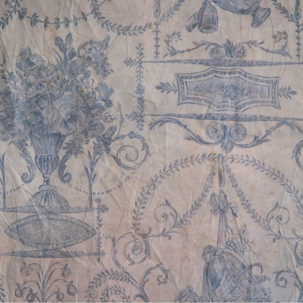 French Quarter Blue Wallpaper