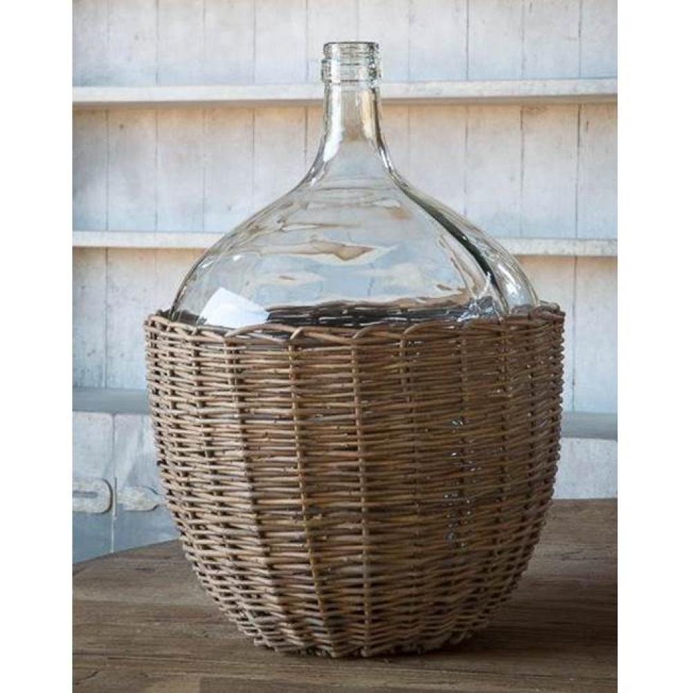 Willow Covered Cellar Bottle