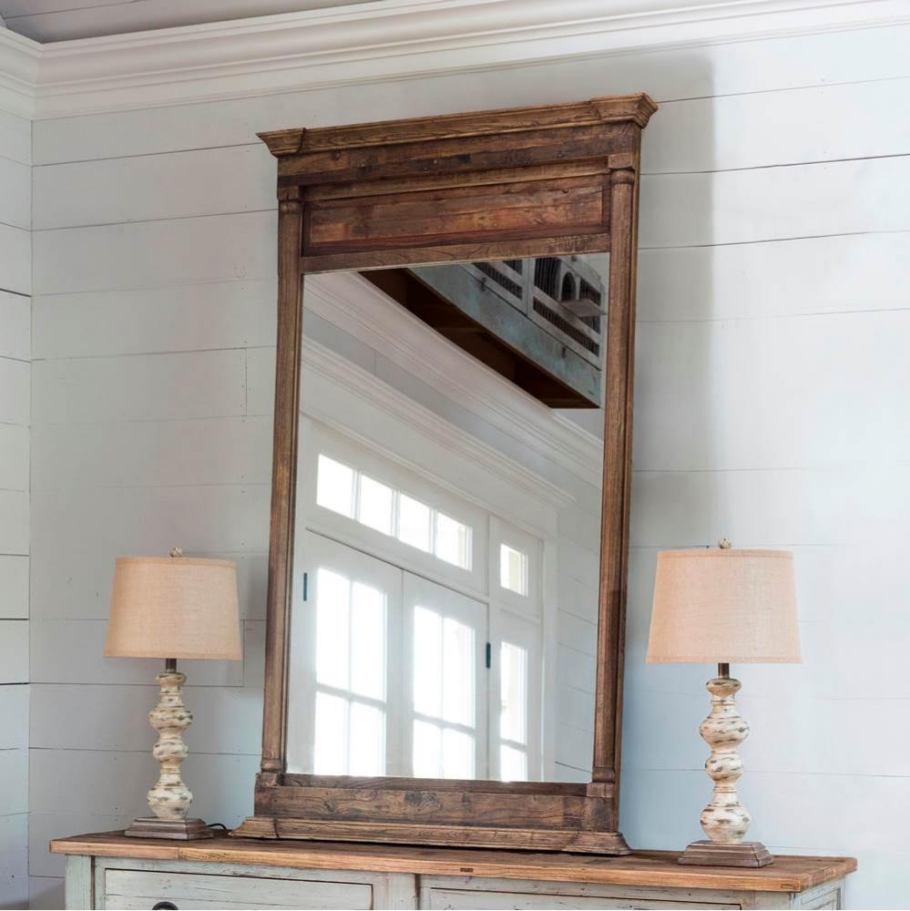 Old Elm Wood Mirror