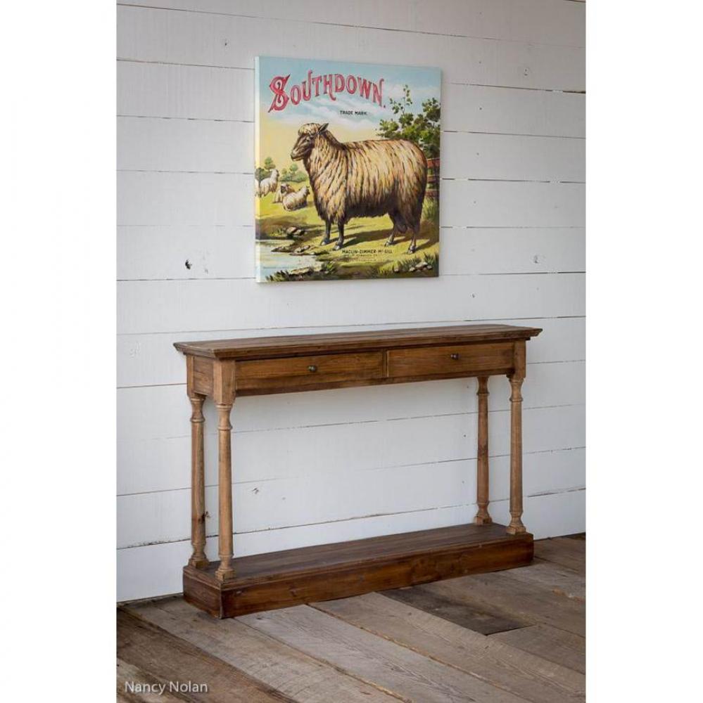 Reclaimed Pine Hall Table