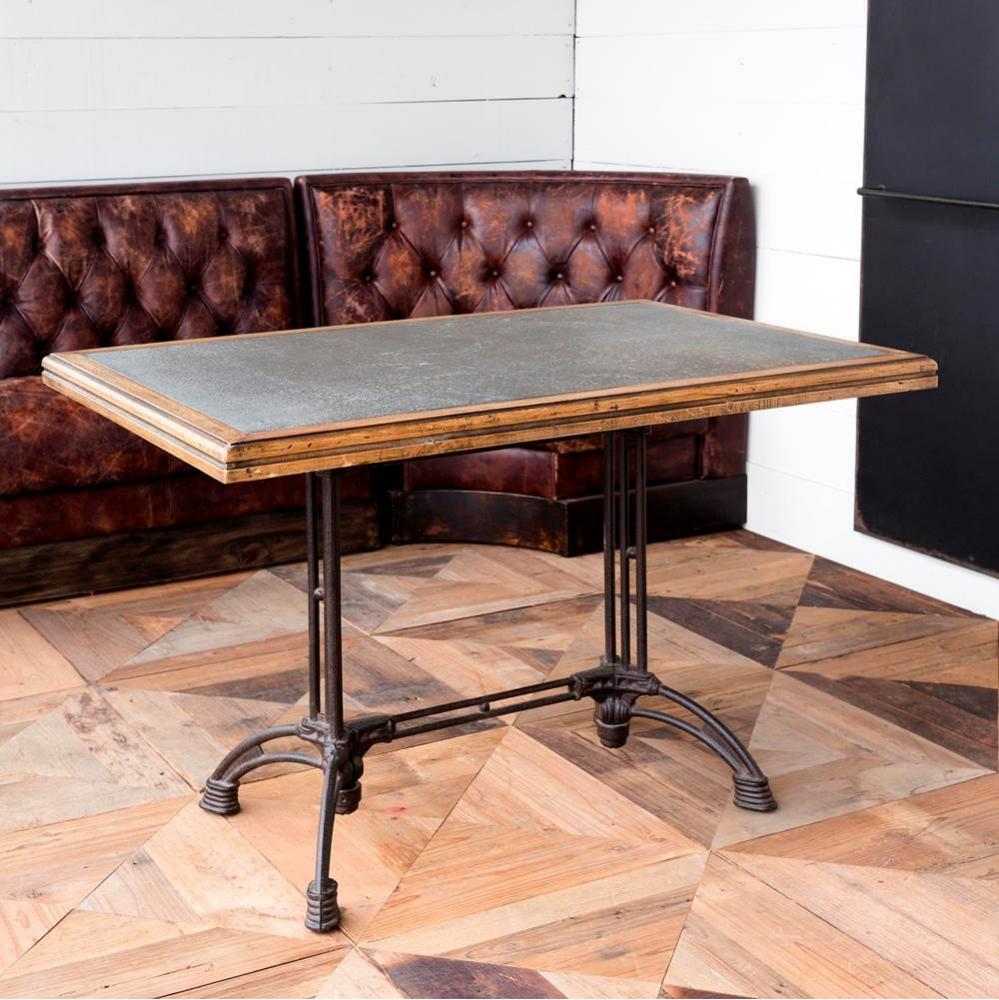 Zinc Top Cafe Table