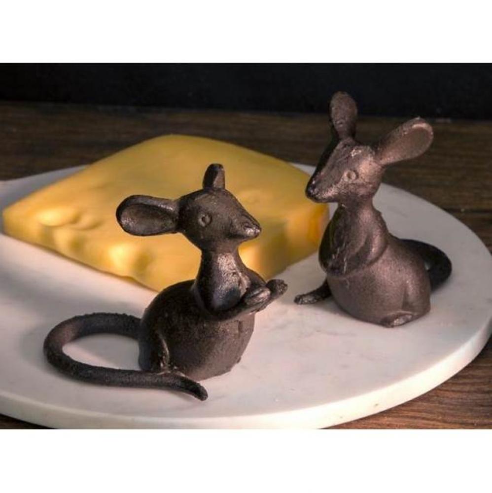 Cast Iron Mice Pair