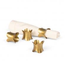Park Hill EAB16018 - Scalloped Brass Napkin Rings