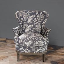 Park Hill EFS90590 - Grey Bird Toile Upholstered Arm Chair