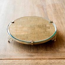 Park Hill EAV80735 - Antique Brass Trimmed Mirror Plateau