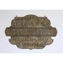 Park Hill EWA80950 - Embossed Metal Drug Store Sign