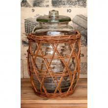 Park Hill ECW81174 - Large Willow Wrapped Storage Jar