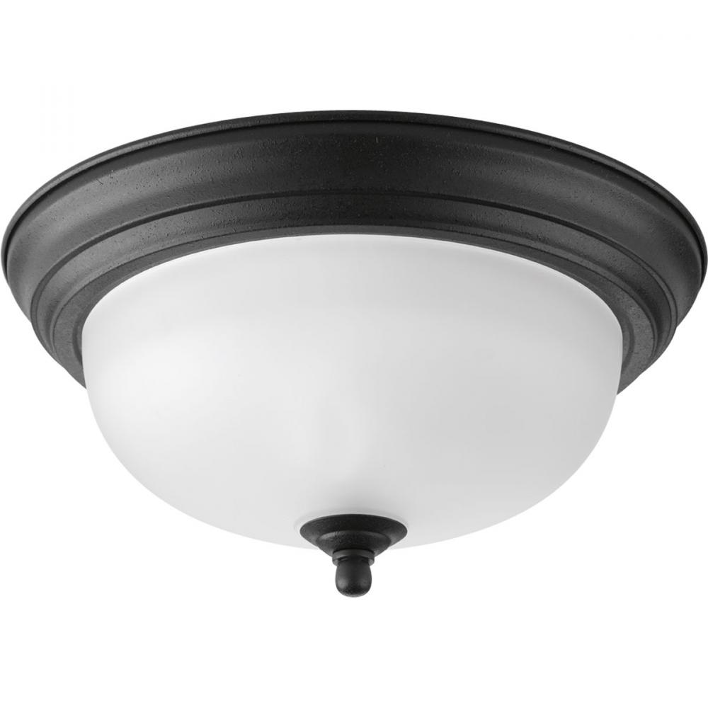 One-Light Dome Glass 11-3/8" Close-to-Ceiling