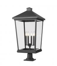 Z-Lite 568PHXXLR-533PM-BK - 4 Light Outdoor Pier Mounted Fixture