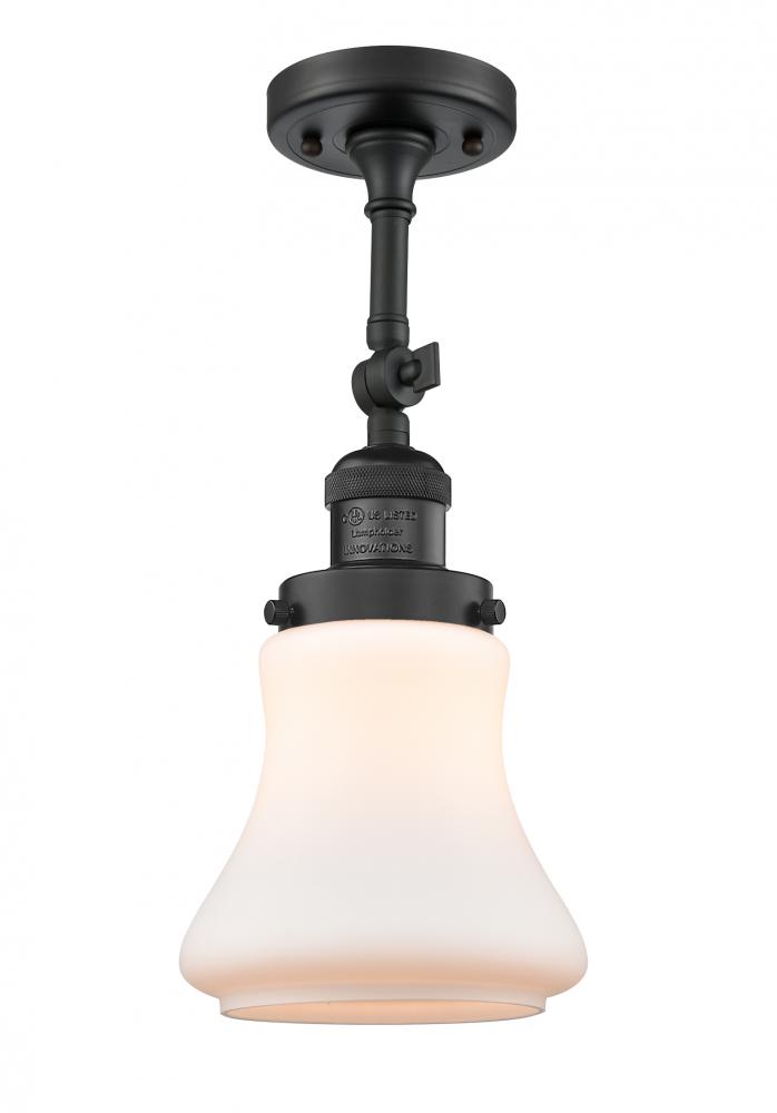 Bellmont - 1 Light - 6 inch - Matte Black - Adjustable Semi-Flush Mount