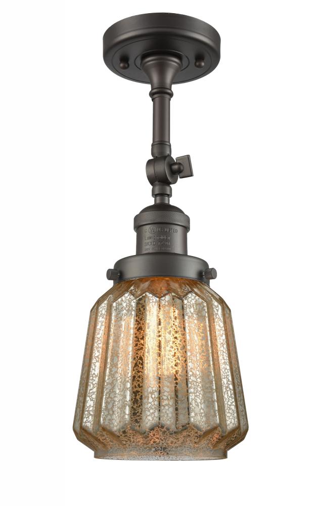 Chatham - 1 Light - 7 inch - Oil Rubbed Bronze - Adjustable Semi-Flush Mount