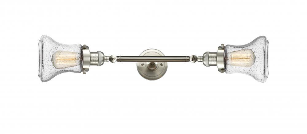 Bellmont - 2 Light - 6 inch - Brushed Satin Nickel - Adjustable Bath Vanity Light