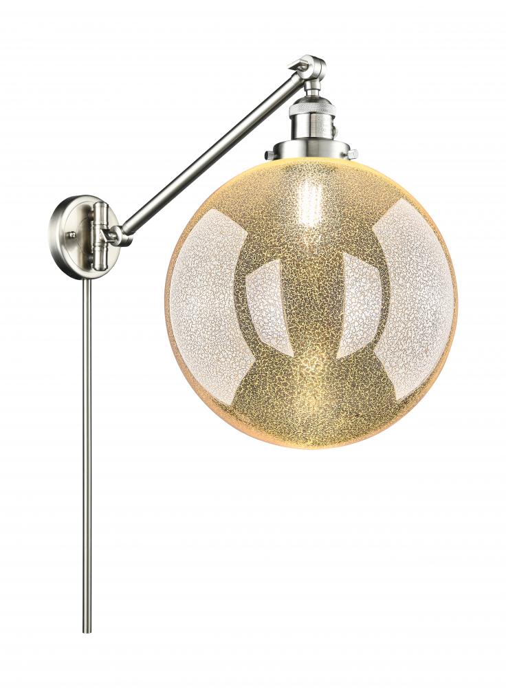Beacon - 1 Light - 12 inch - Brushed Satin Nickel -Adjustable Swing Arm