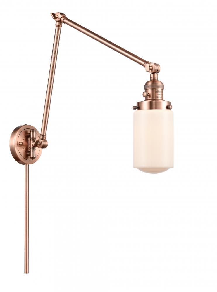 Dover - 1 Light - 5 inch - Antique Copper -Adjustable Swing Arm