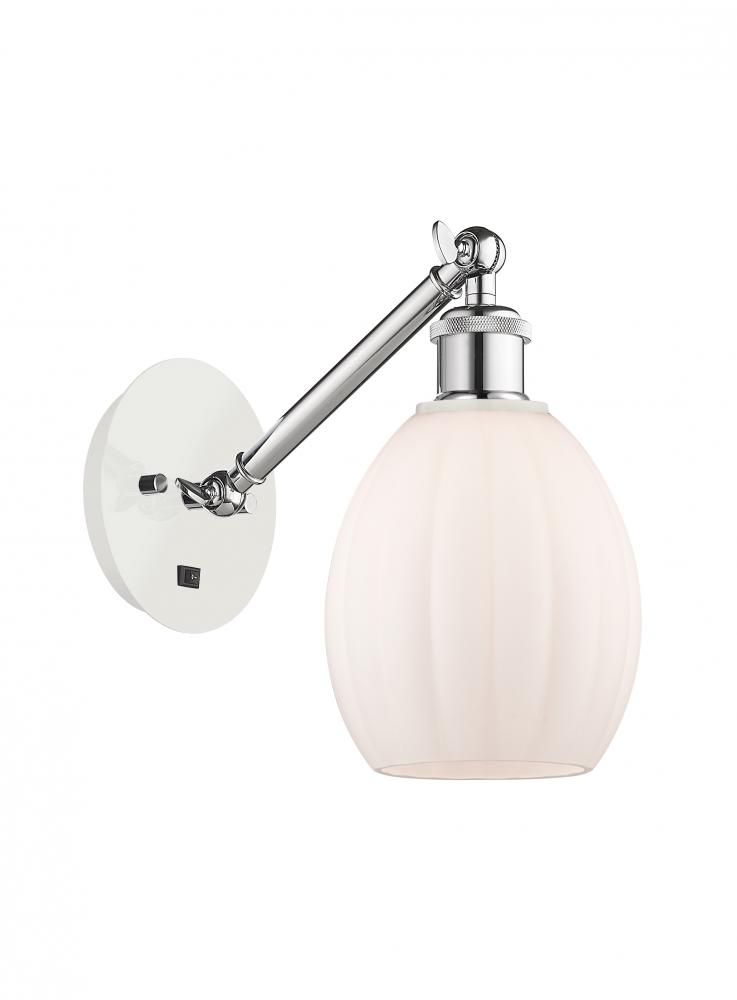 Eaton - 1 Light - 6 inch - White Polished Chrome - Adjustable Sconce