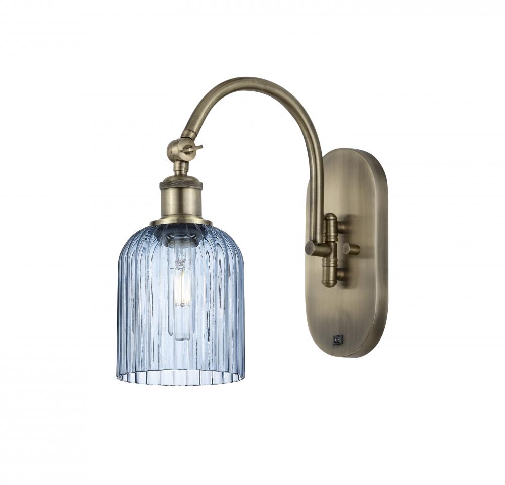Bridal Veil - 1 Light - 5 inch - Antique Brass - Adjustable Swing Arm