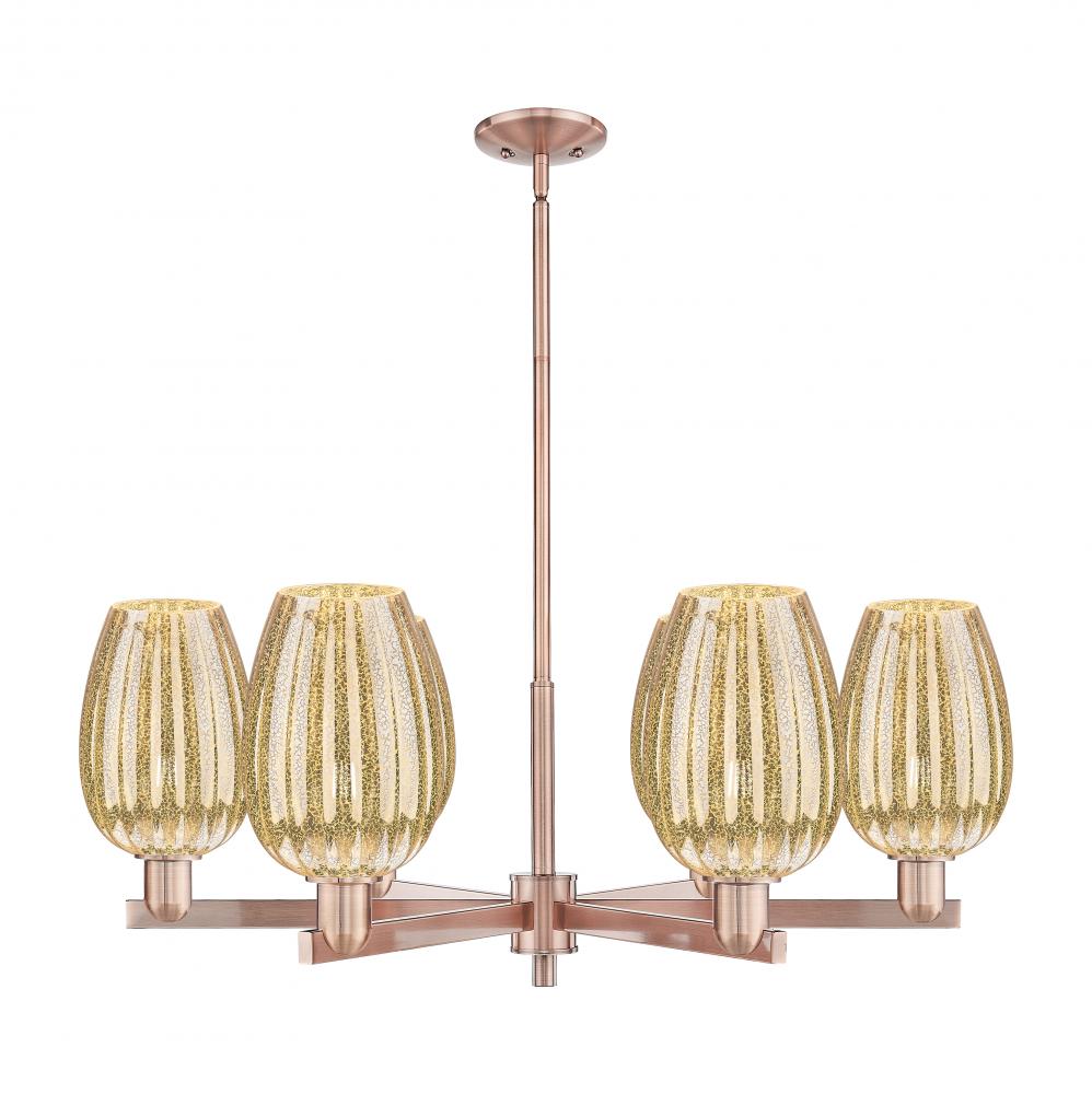Preston - 6 Light - 24 inch - Antique Copper - Chandelier