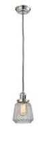 Innovations Lighting 201C-PN-G142-LED - Chatham - 1 Light - 7 inch - Polished Nickel - Cord hung - Mini Pendant