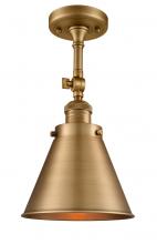 Innovations Lighting 201F-BB-M13-BB-LED - Appalachian - 1 Light - 8 inch - Brushed Brass - Adjustable Semi-Flush Mount