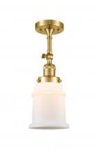 Innovations Lighting 201F-SG-G181-LED - Canton - 1 Light - 6 inch - Satin Gold - Adjustable Semi-Flush Mount