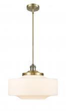 Innovations Lighting 201S-AB-G691-16-LED - Bridgeton - 1 Light - 16 inch - Antique Brass - Stem Hung - Mini Pendant