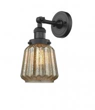 Innovations Lighting 203-BK-G146 - Chatham - 1 Light - 7 inch - Matte Black - Adjustable Sconce
