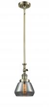 Innovations Lighting 206-AB-G173 - Fulton - 1 Light - 7 inch - Antique Brass - Stem Hung - Adjustable Mini Pendant