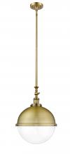 Innovations Lighting 206-BB-HFS-122-BB-LED - Hampden - 1 Light - 13 inch - Brushed Brass - Stem Hung - Pendant