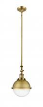 Innovations Lighting 206-BB-HFS-84-BB-LED - Hampden - 1 Light - 9 inch - Brushed Brass - Stem Hung - Adjustable Mini Pendant