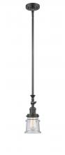 Innovations Lighting 206-OB-G184S-LED - Canton - 1 Light - 5 inch - Oil Rubbed Bronze - Stem Hung - Adjustable Mini Pendant
