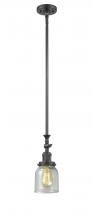 Innovations Lighting 206-OB-G54-LED - Bell - 1 Light - 5 inch - Oil Rubbed Bronze - Stem Hung - Adjustable Mini Pendant