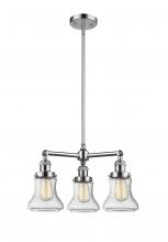 Innovations Lighting 207-PC-G194-LED - Bellmont - 3 Light - 18 inch - Polished Chrome - Stem Hung - Chandelier