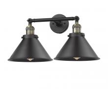 Innovations Lighting 208-BAB-M10-BK-LED - Briarcliff - 2 Light - 19 inch - Black Antique Brass - Adjustable Bath Vanity Light