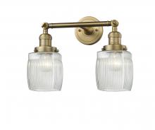 Innovations Lighting 208-BB-G302-LED - Colton - 2 Light - 16 inch - Brushed Brass - Adjustable Bath Vanity Light