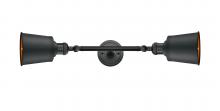 Innovations Lighting 208L-BK-M9-BK-LED - Addison - 2 Light - 5 inch - Matte Black - Adjustable Bath Vanity Light