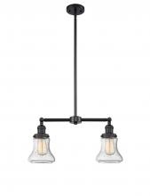 Innovations Lighting 209-BK-G194-LED - Bellmont - 2 Light - 21 inch - Matte Black - Stem Hung - Adjustable Island Light