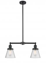 Innovations Lighting 209-OB-G64-LED - Cone - 2 Light - 21 inch - Oil Rubbed Bronze - Stem Hung - Adjustable Island Light