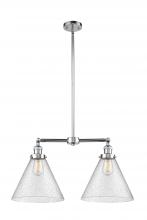 Innovations Lighting 209-PC-G44-L-LED - Cone - 2 Light - 21 inch - Polished Chrome - Stem Hung - Adjustable Island Light
