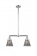 Innovations Lighting 209-PC-G63 - Cone - 2 Light - 21 inch - Polished Chrome - Stem Hung - Adjustable Island Light
