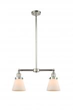 Innovations Lighting 209-PN-G61-LED - Cone - 2 Light - 21 inch - Polished Nickel - Stem Hung - Adjustable Island Light