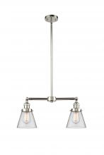 Innovations Lighting 209-PN-G62-LED - Cone - 2 Light - 21 inch - Polished Nickel - Stem Hung - Adjustable Island Light