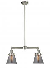 Innovations Lighting 209-SN-G63-LED - Cone - 2 Light - 21 inch - Brushed Satin Nickel - Stem Hung - Adjustable Island Light