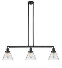 Innovations Lighting 213-OB-G44-LED - Cone - 3 Light - 40 inch - Oil Rubbed Bronze - Stem Hung - Adjustable Island Light