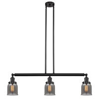 Innovations Lighting 213-OB-G53-LED - Bell - 3 Light - 38 inch - Oil Rubbed Bronze - Stem Hung - Adjustable Island Light