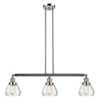 Innovations Lighting 213-PN-G172-LED - Fulton - 3 Light - 39 inch - Polished Nickel - Stem Hung - Adjustable Island Light